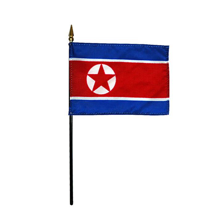 Depiction of North Korea Stick Flag - Gates Flag & Banner 
