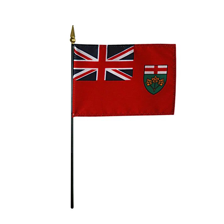 Depiction of Ontario Stick Flag - Gates Flag & Banner 