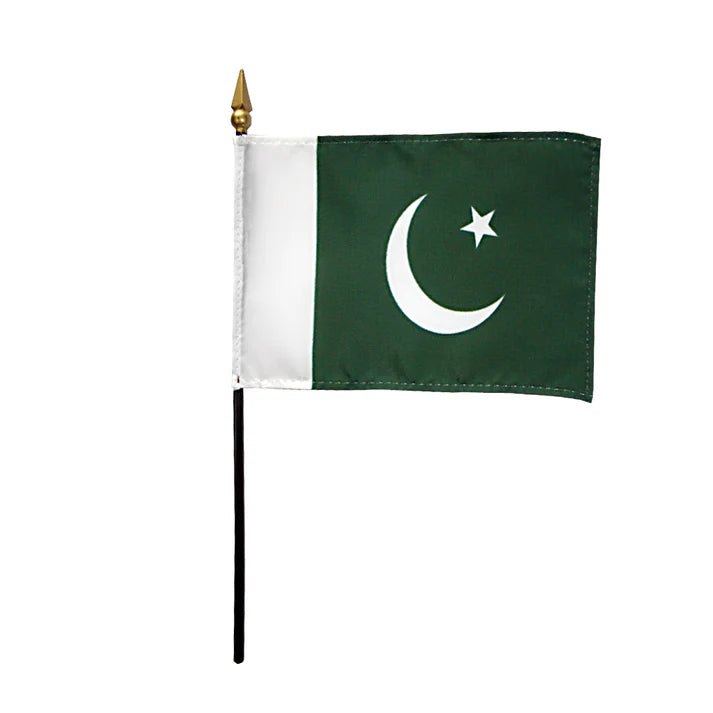 Depiction of Pakistan Stick Flag - Gates Flag & Banner 