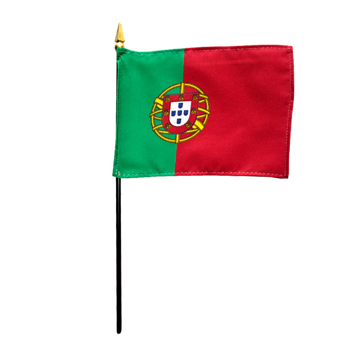 Depiction of Portugal Stick Flag - Gates Flag & Banner 