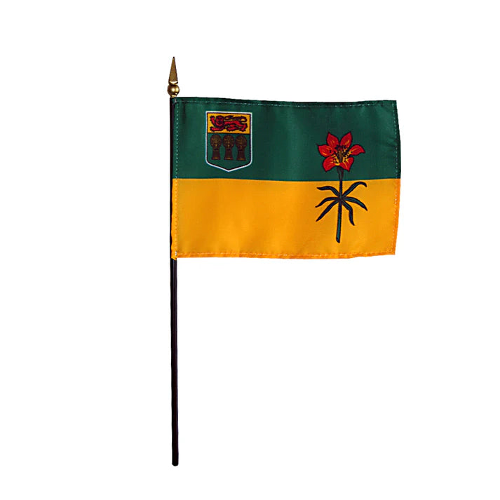 Depiction of Saskatchewan Stick Flag - Gates Flag & Banner 