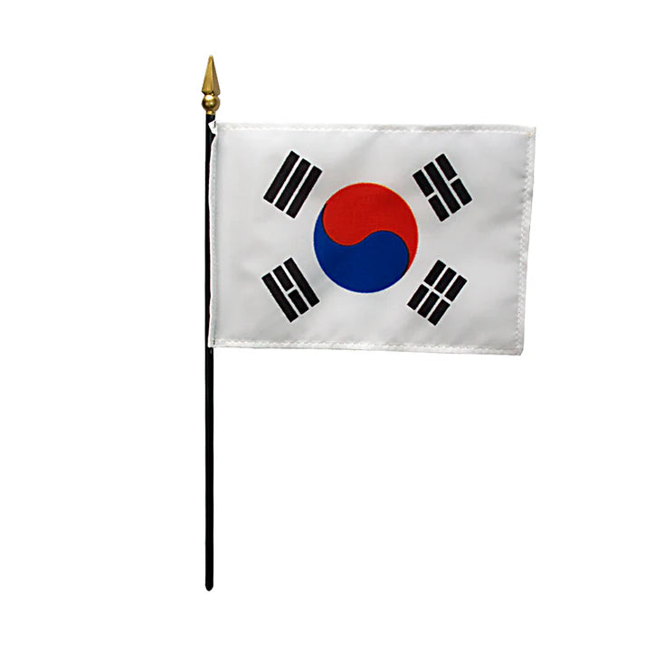 Depiction of South Korea Stick Flag - Gates Flag & Banner 