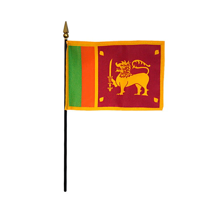 Depiction of Sri Lanka Stick Flag - Gates Flag & Banner 