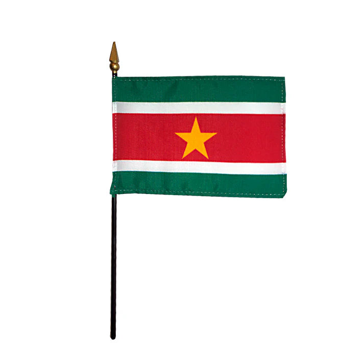Depiction of Suriname Stick Flag - Gates Flag & Banner 