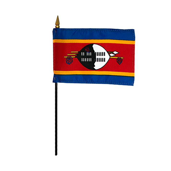 Depiction of Swaziland Stick Flag - Gates Flag & Banner 