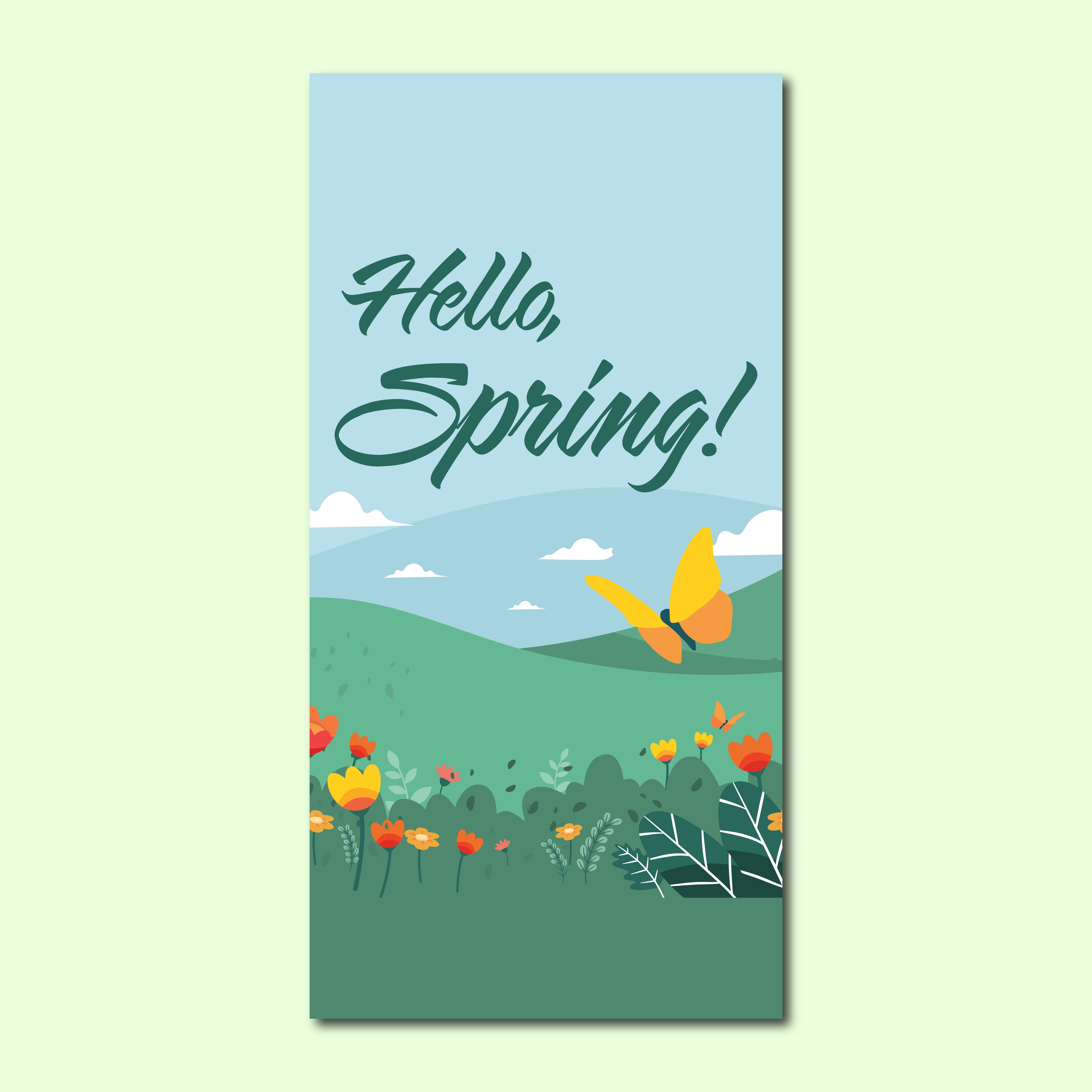 Spring Seasonal Banner - Rolling Hills