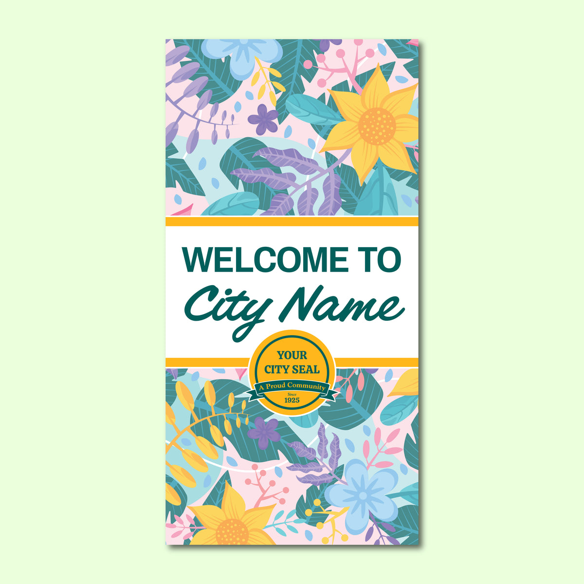 Spring Seasonal Banner - Botanical