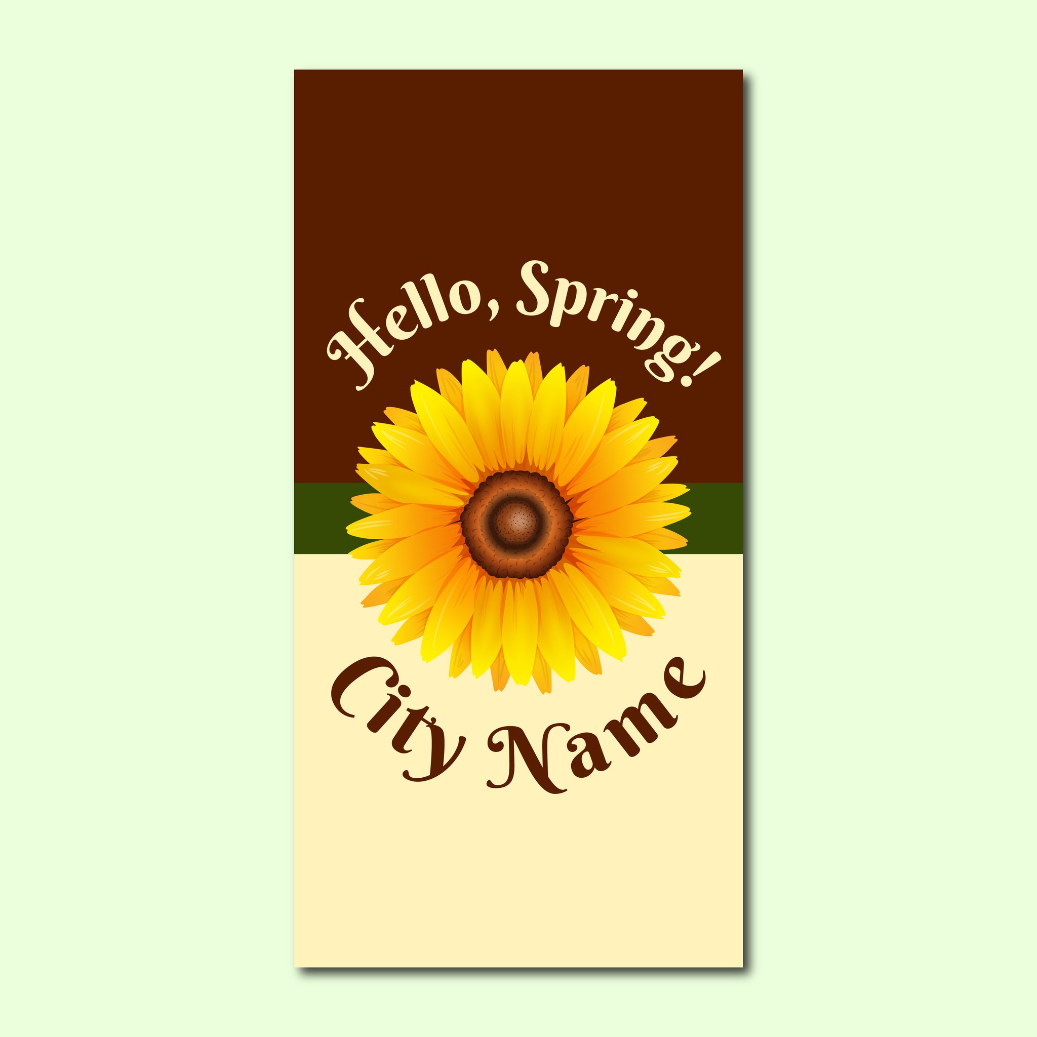 Spring Seasonal Banner - Sunflower