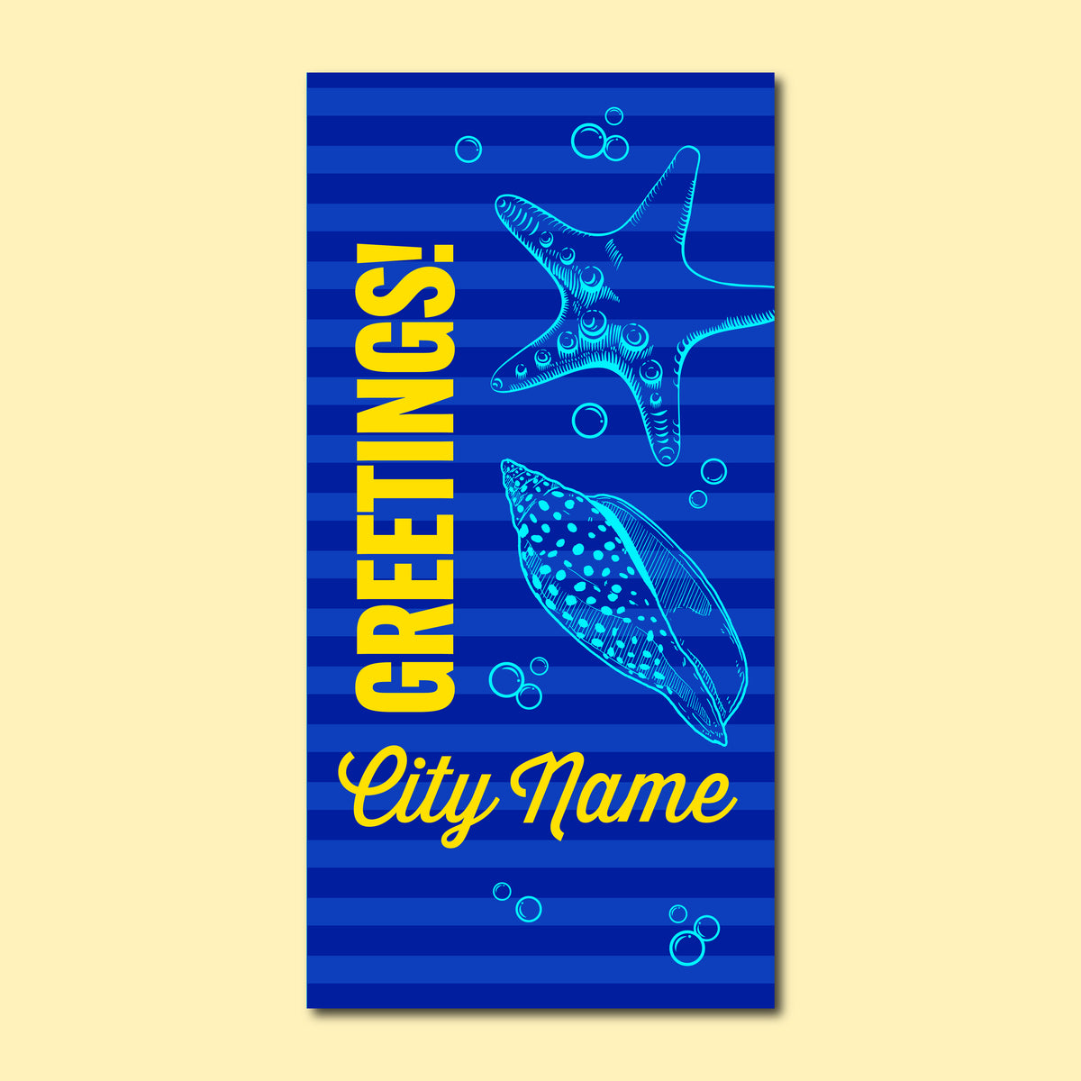 Summer Seasonal Banner - Navy Coastal