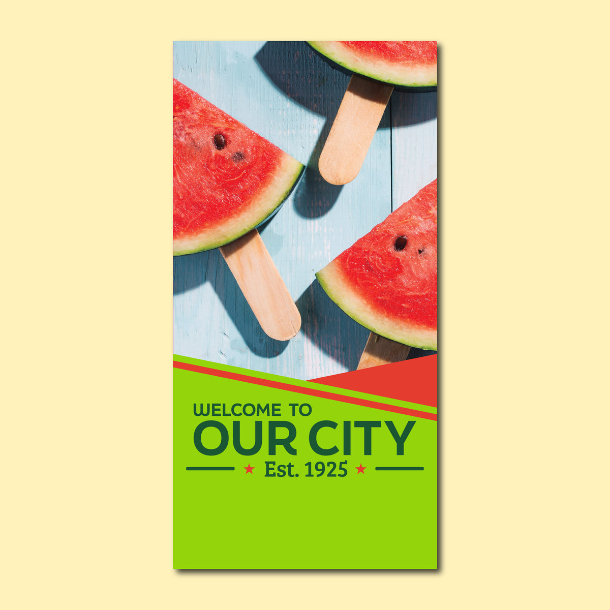 Summer Seasonal Banner - Watermelon