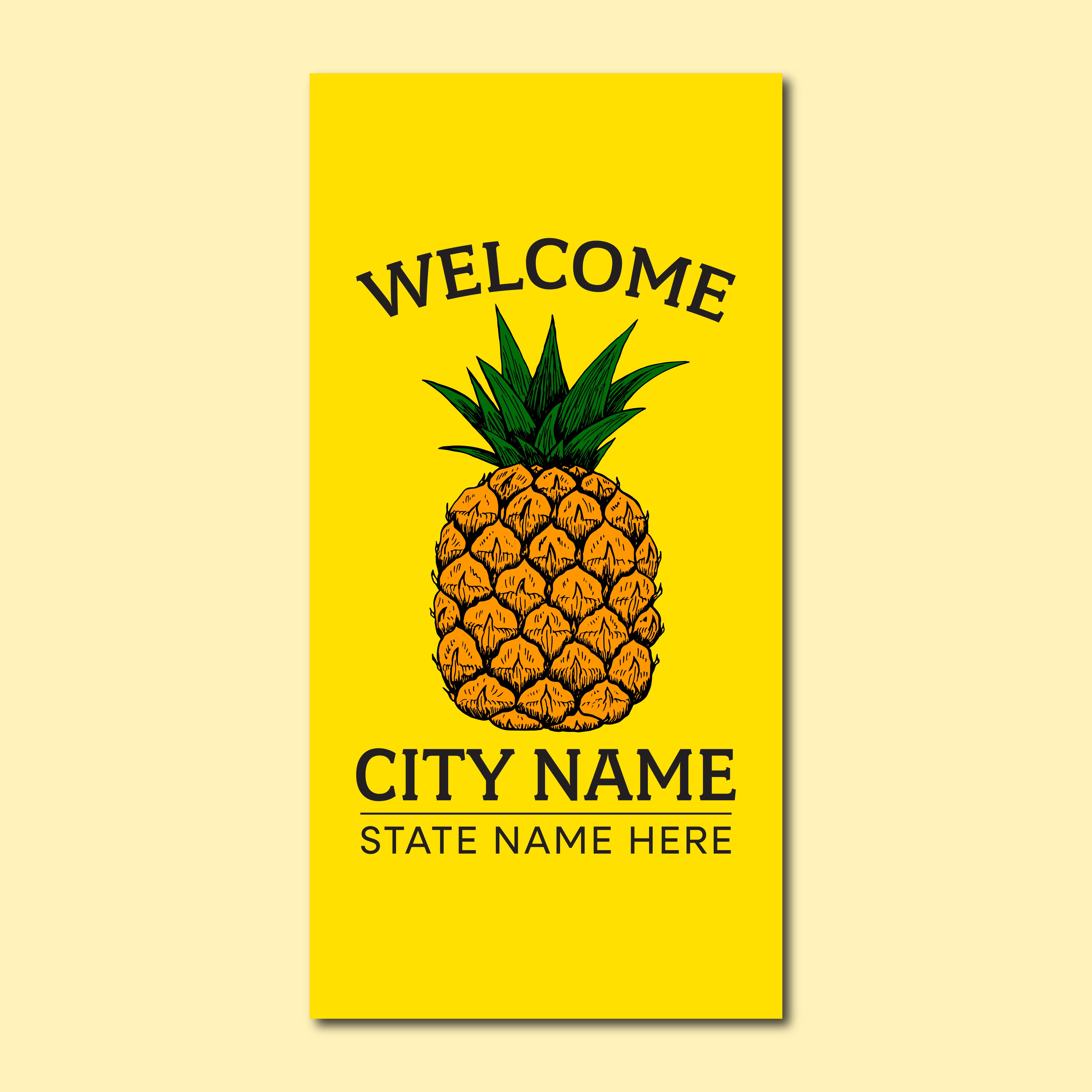 Summer Seasonal Banner - Pineapple