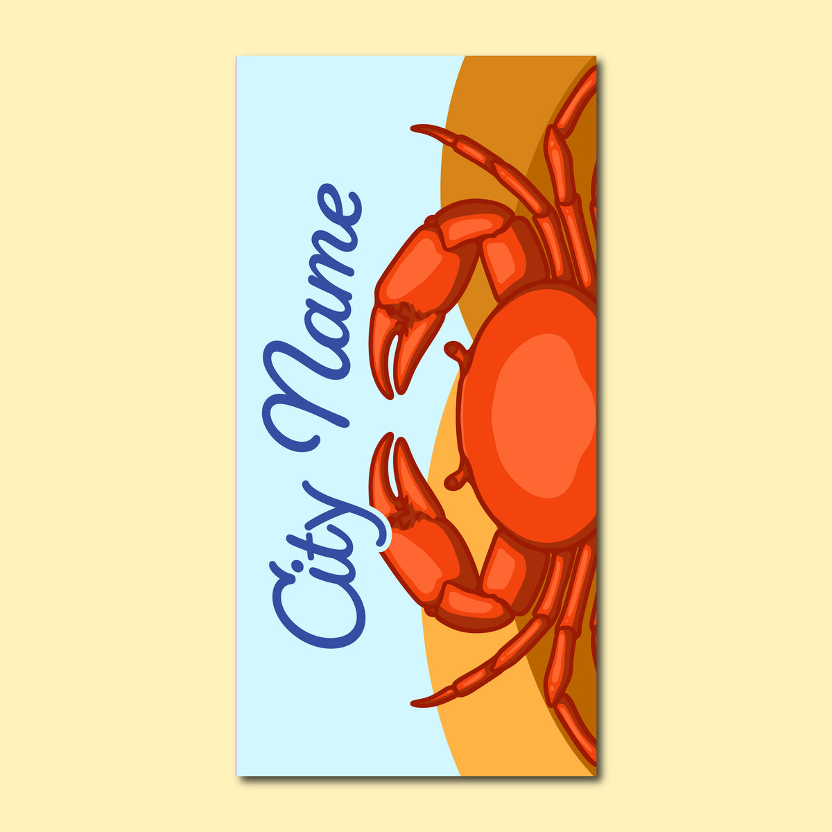 Summer Seasonal Banner - Crab