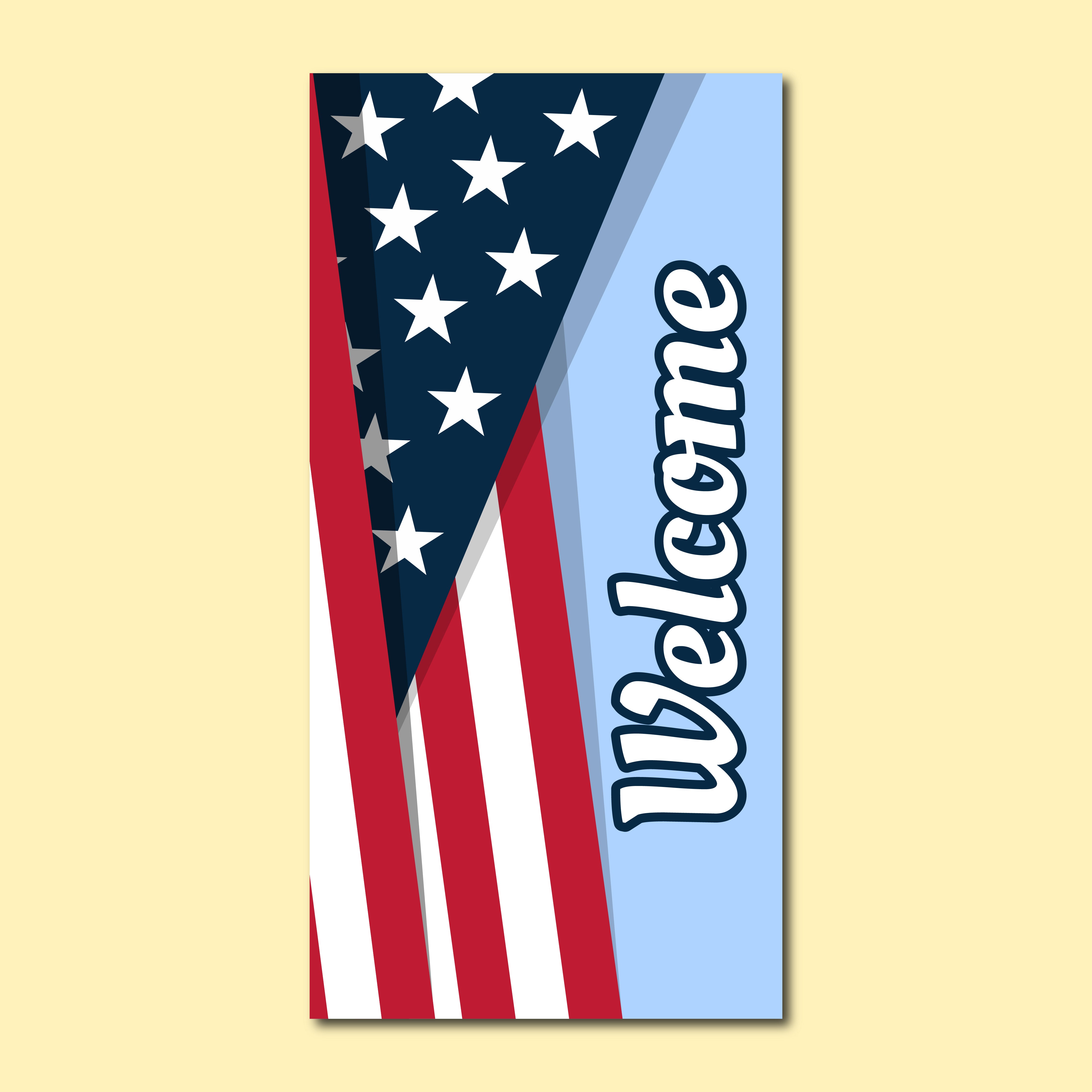 Patriotic Seasonal Banner - Patriotic Welcome