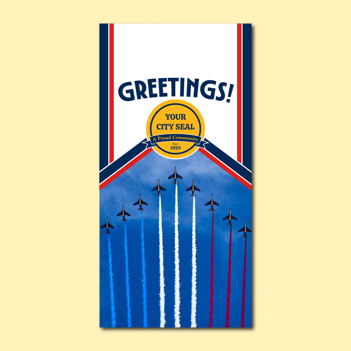 Patriotic Seasonal Banner - Patriotic Flyover