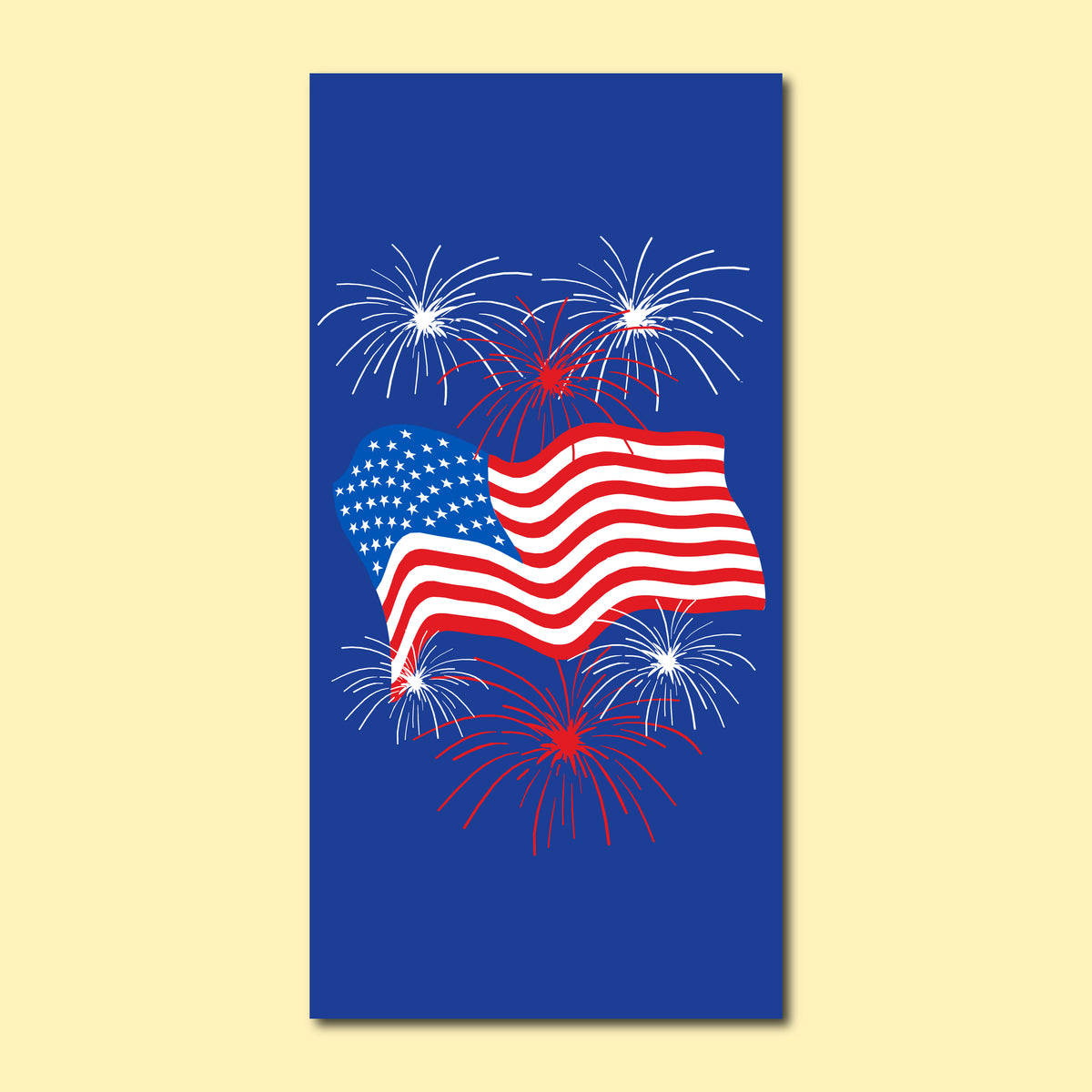 Patriotic Seasonal Banner - Firework Display