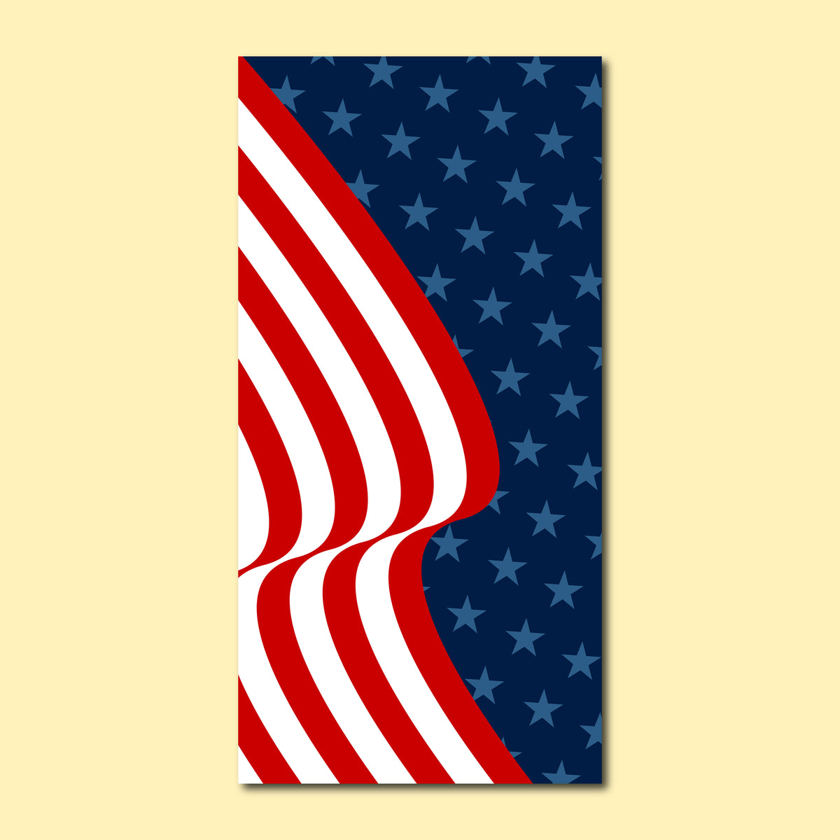 Patriotic Seasonal Banner - Contemporary Flag