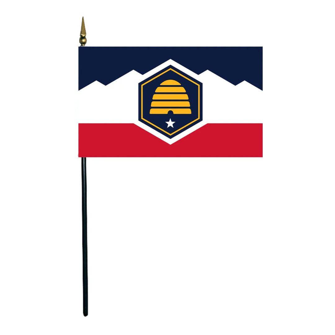 Depiction of Utah state stick flag - Gates Flag & Banner