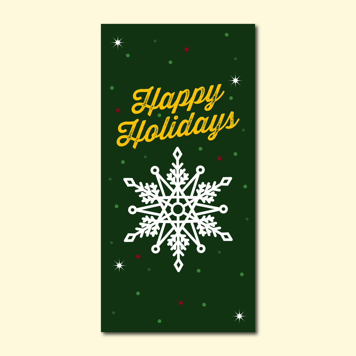 Winter Seasonal Banner - Festive Snowflake