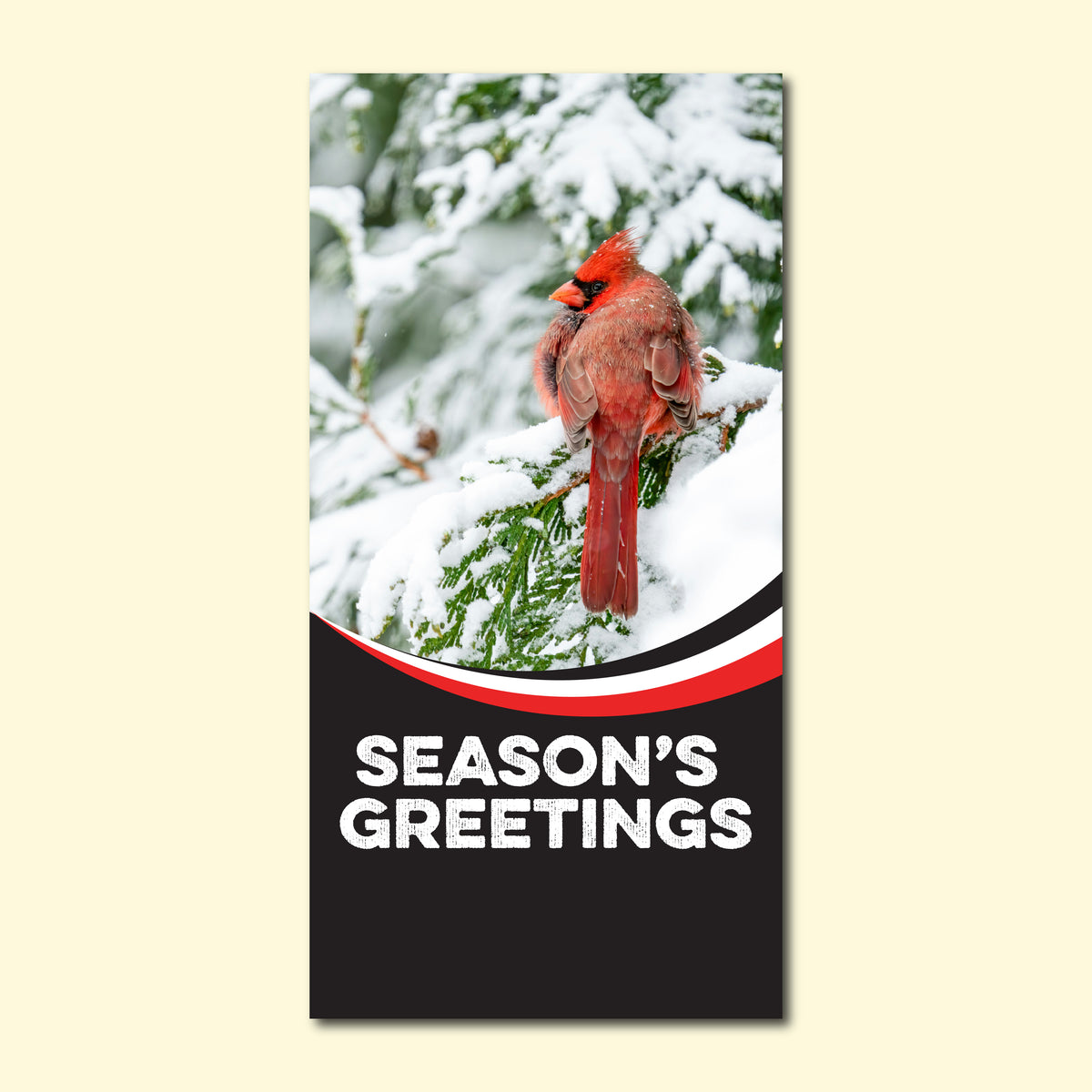 Winter Seasonal Banner - Cardinal