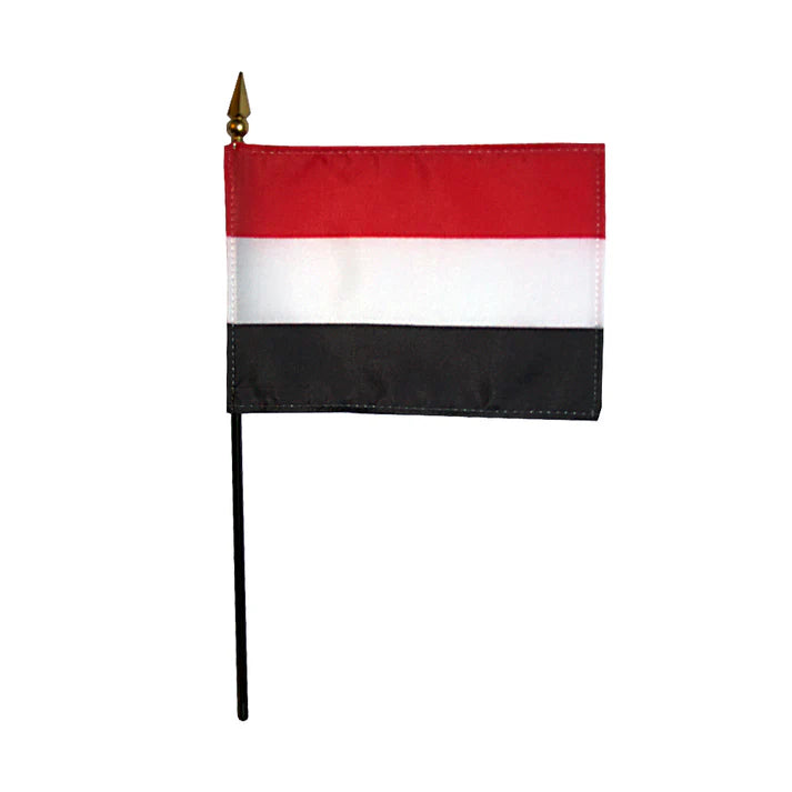 Depiction of Yemen Stick Flag - Gates Flag & Banner 