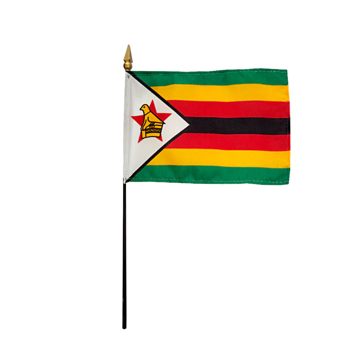 Depiction of Zimbabwe Stick Flag - Gates Flag & Banner