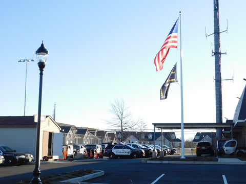 Commercial Internal Fiberglass Flagpole - Gates Flag & Banner 
