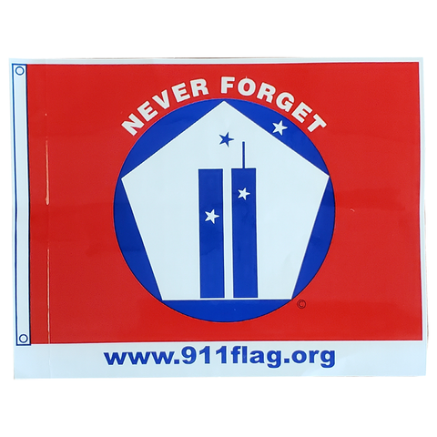 Never Forget Flag (Red) - Gates Flag & Banner 