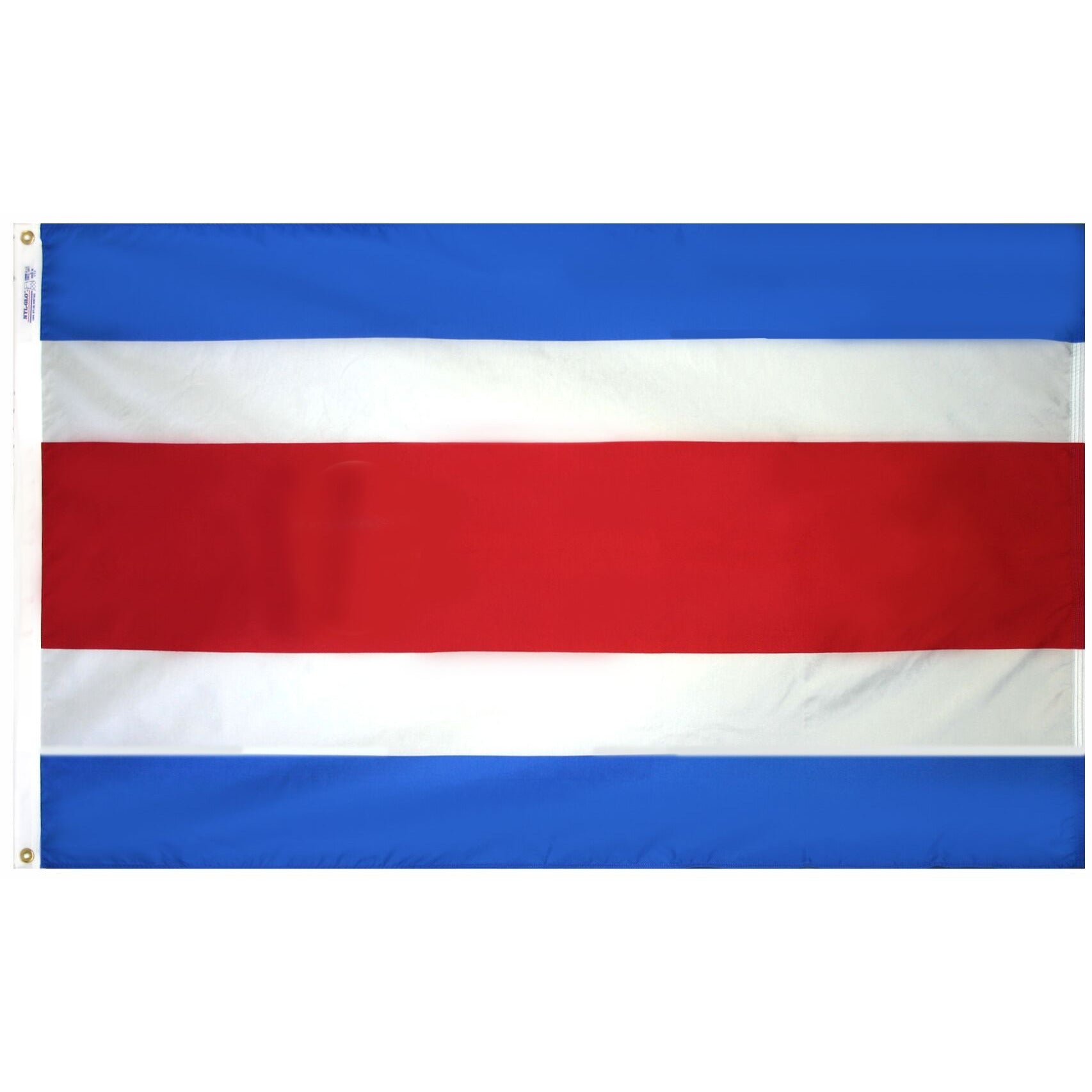 a Costa Rica blue and white flag with a red stripe in the middle