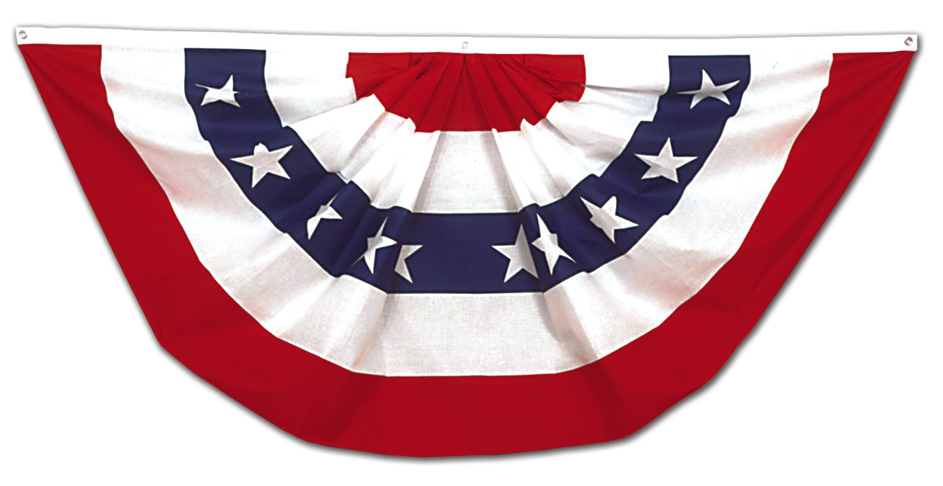 Pleated Poly Cotton Full Fan - Gates Flag & Banner 