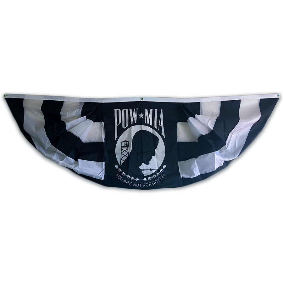 POW-MIA Pleated Full Fan Drape - Gates Flag & Banner 