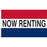 Now Renting Advertising Message Flag