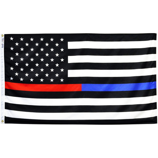 Thin Red-Blue Line U.S. Flag