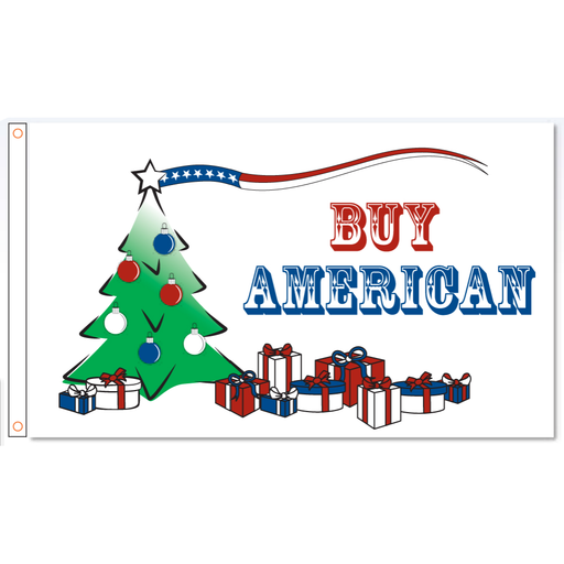 Buy American Christmas Flag